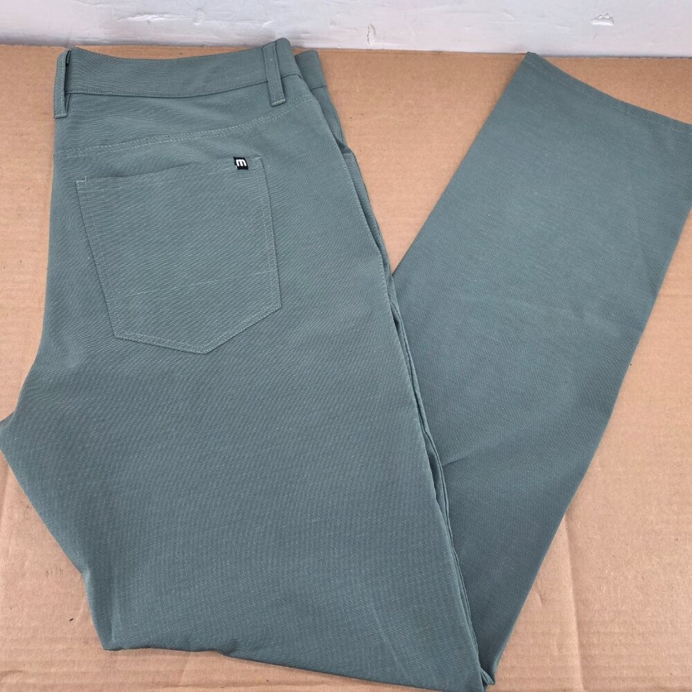 Travis Mathew Golf Pants Performance Chino Stretch Green Men's 36 x 33